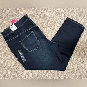 NWT Lane Bryant Dark Blue Tighter Tummy Technology Skinny Jeans Size 24